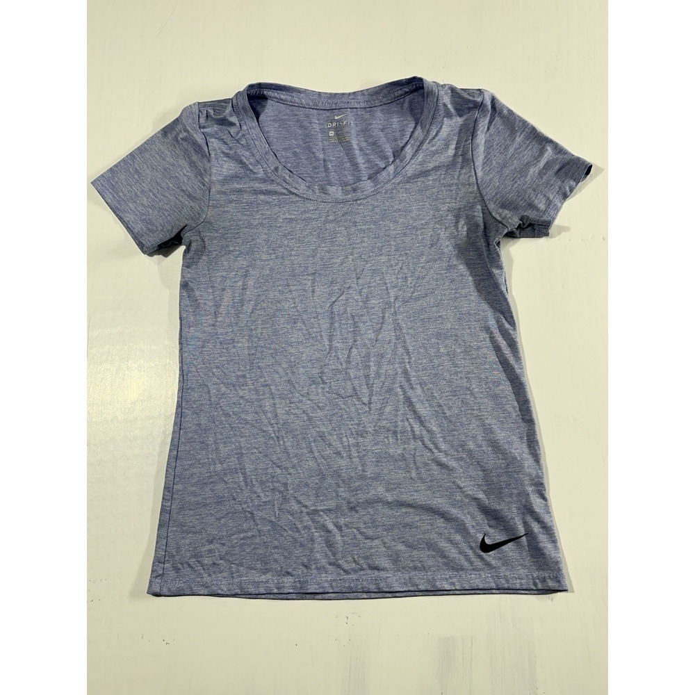 Nike Dri-Fit Tee T-Shirt Womens Size XSmall Short Sleeve Blue Regular Fit
